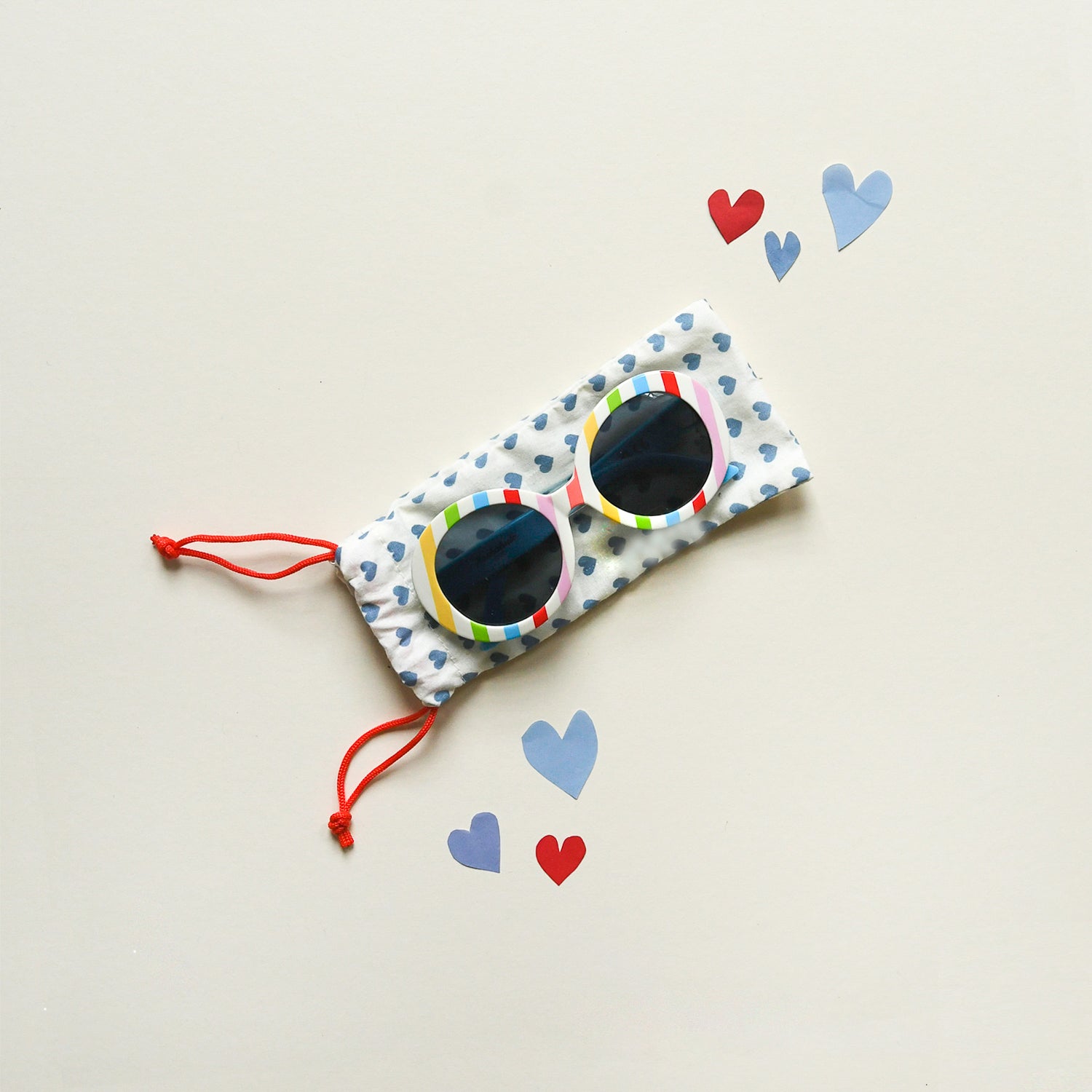 Nroda All My Stripes Rainbow Multicolor Sunglasses