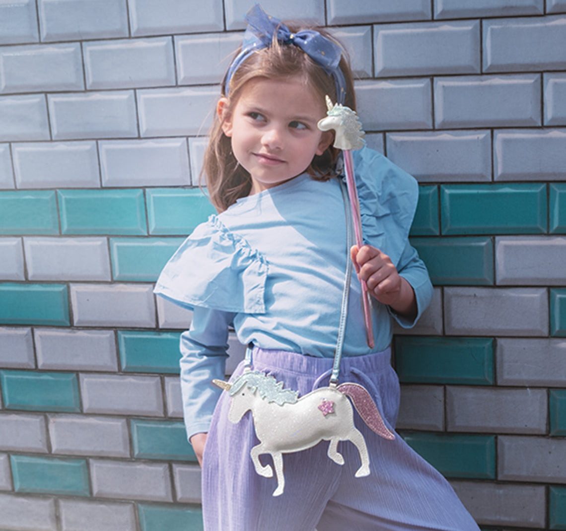 Unicorn glitter bag clearance