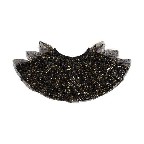Bob + Blossom Black and Gold Sparkle Cape