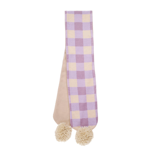 Gingham Knitted Scarf