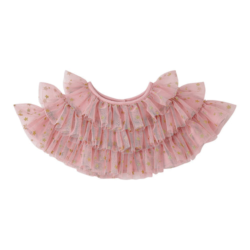 Bob + Blossom Vintage Pink & Gold Glitter Star Cape