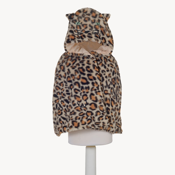 Leopard Dress Up Fluffy Cape