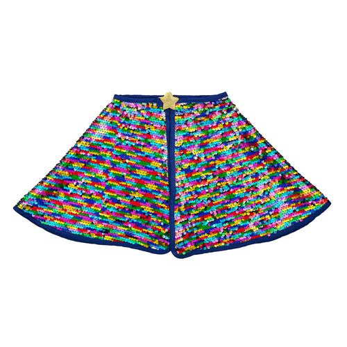 Rainbow Sequin Cape