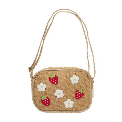 Strawberry Fields Raffia Bag