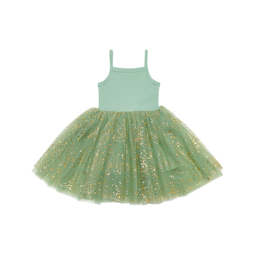 Bob + Blossom Green Sparkle Dress