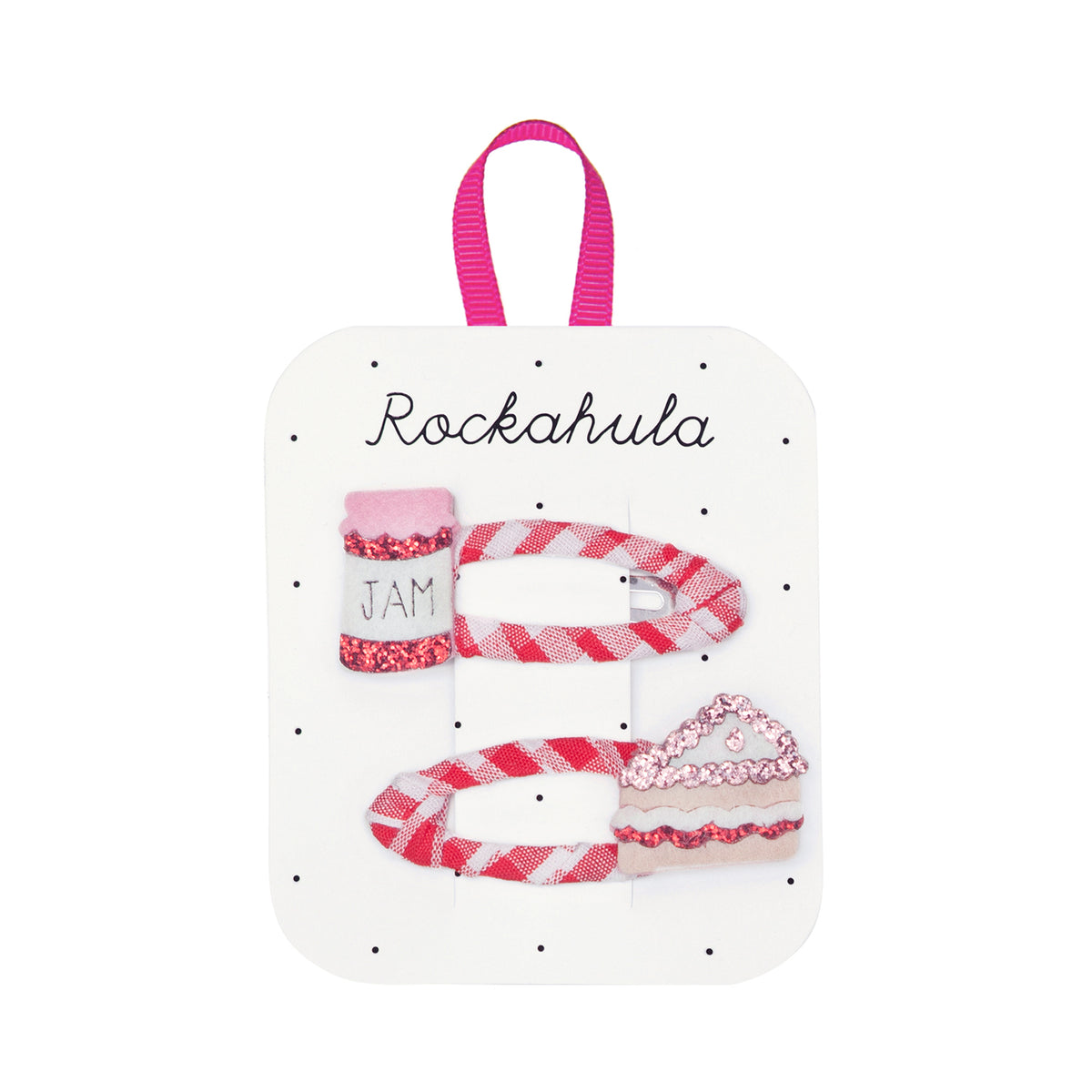 Jam Cake Gingham Clips