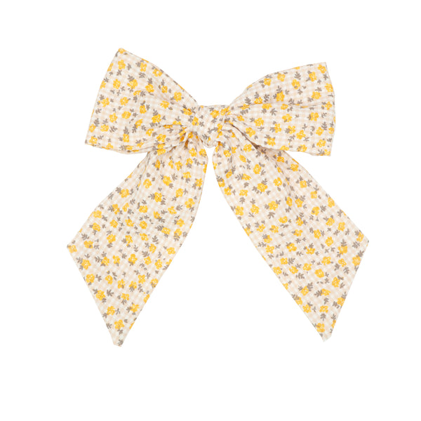 Ditsy Long Bow Clip