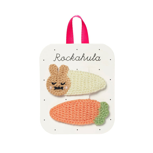 Crochet Bunny Hair Clips