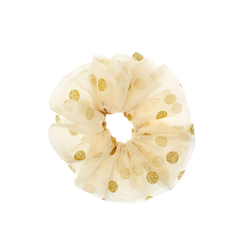 Tulle Glitter Spotty Scrunchie