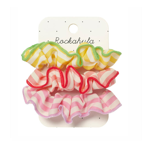 Candy Stripe 3 Pack Scrunchies