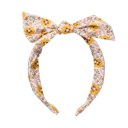 Cottage Floral Tie Headband