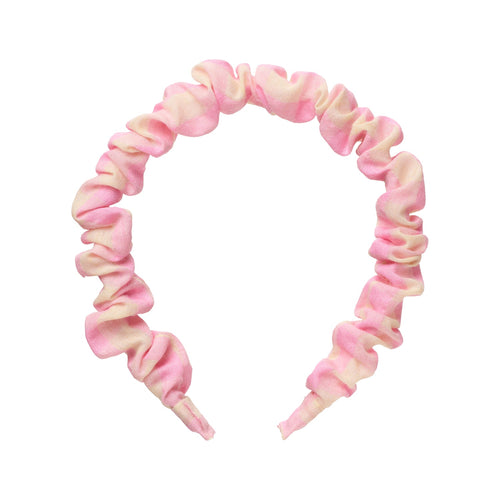 Pink Gingham Ruffle Headband
