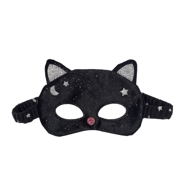 Velvet Black Cat Mask (3-10 Years)