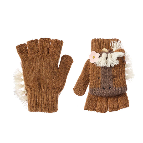 Peggy Pony Knitted Gloves