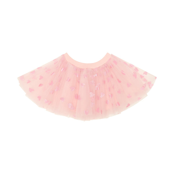 Bob + Blossom Pale Pink Tutu with Pink Glitter Hearts