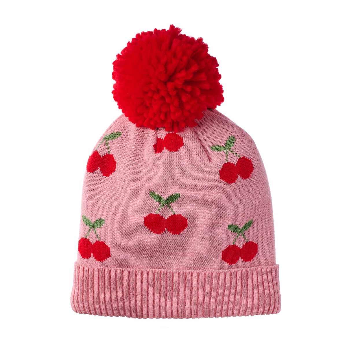 Cheerful Cherry Knitted Hat
