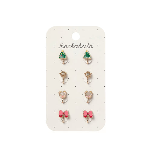 Jolly Christmas Clip On Earrings