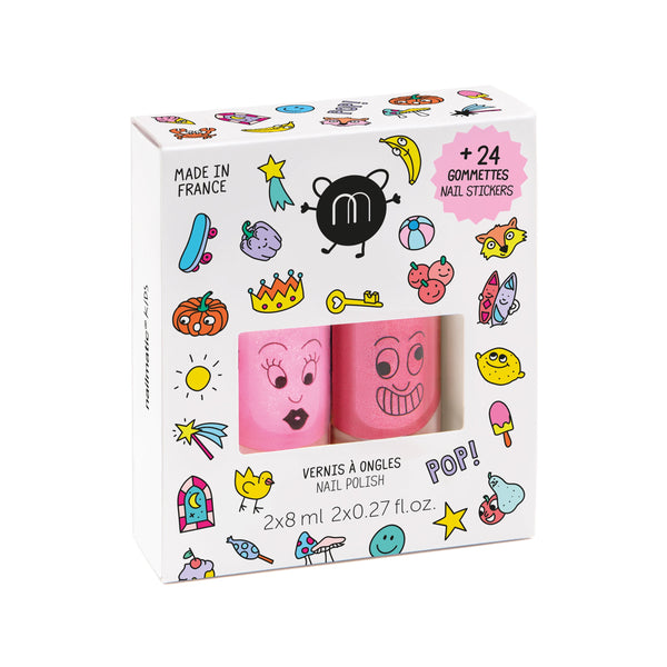 Nailmatic Kids POP 2 Pack with Stickers - Dolly & Kitty